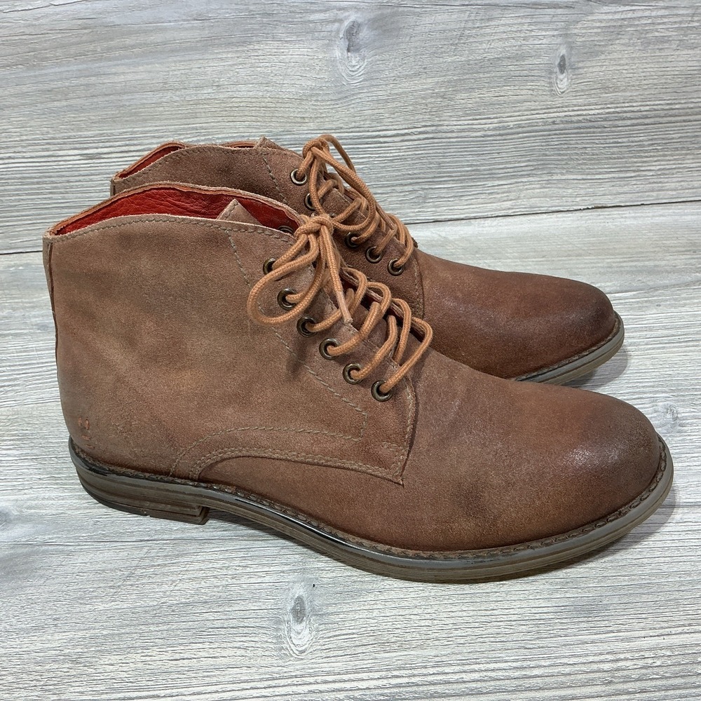 Bed Stu Roan Proff Mens Brown Leather Lace Up Casual Dress Chukka Boots Size 9